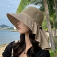 thumbnail image 2 of fatyb Women's Summer Sun Hats Wide Brim Sun Protection Outdoor Bucket Hats for Beach Fishing Hiking, 2 of 4
