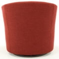 thumbnail image 4 of Pemberly Row 19"H Traditional Fabric Swivel Club Chair in Red, 4 of 4
