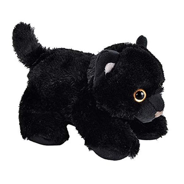 Wild Republic Black Cat Peluche, Peluche, Juguete de Peluche, Regalos para Niños, Hug'Ems Wild Republic WILD REPUBLIC
