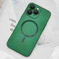 thumbnail image 5 of Magnetic for iPhone 12 Pro Case for Women,Shockproof Matte Luxury Soft Metallic Luster Design with Full Camera Lens Protector, Compatible with Magsafe Case for iPhone 12 Pro 6.1"-Green, 5 of 14