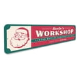 thumbnail image 3 of Santa's Workshop Handcrafted Toys Holiday Novelty Decor, Metal Wall Sign - 4x18 Inches, 3 of 4