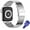 Silver, variant on Metal Strap Compatible with Apple Watch Strap, 38mm 40mm 41mm Stainless Steel Replacement Band Bracelet Compatible with iWatch Series Ultra/8/7/6/SE/5/4/3/2/1 Strap