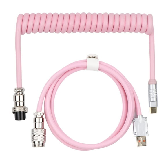 Cable USB EPOMAKER Puff Aviator en espiral tipo C para teclado
