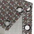 thumbnail image 5 of Ambesonne Floral Grommet Curtain, Blooms Leaves Branches, 50" x 63", White Peach Taupe, 5 of 6