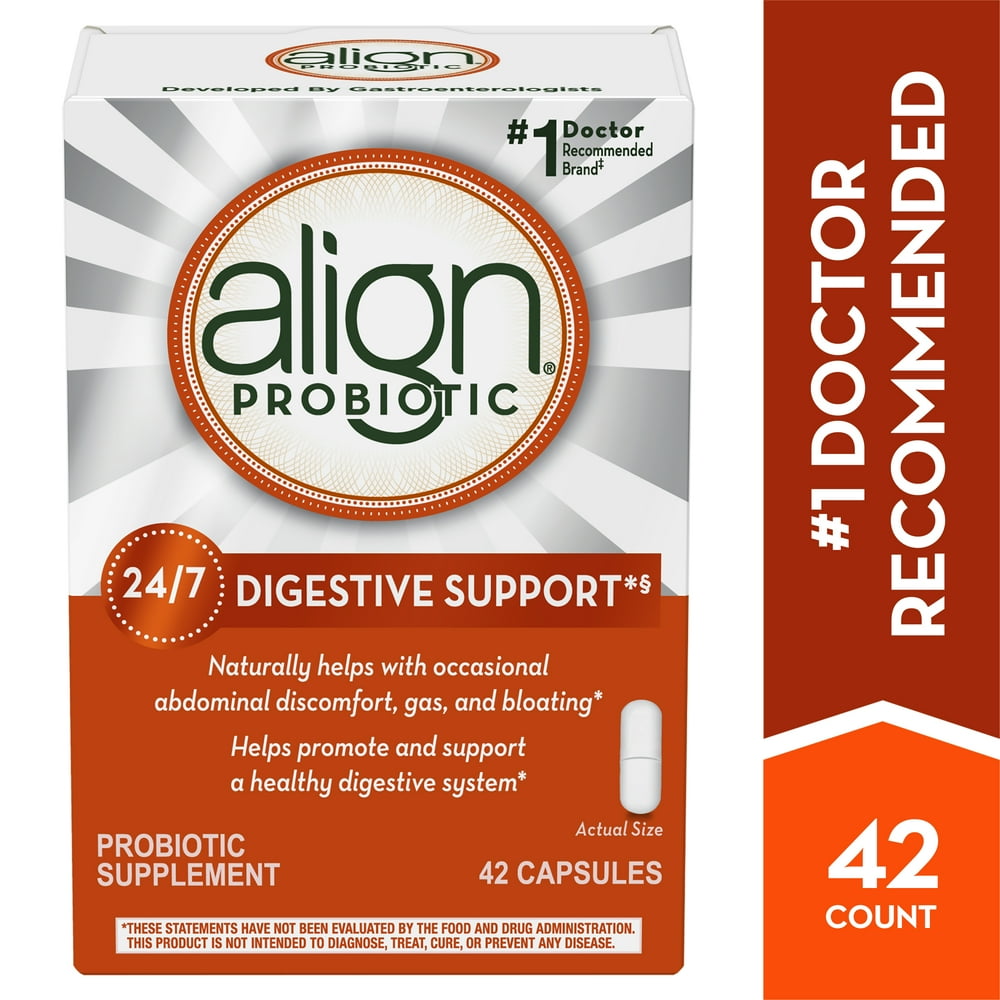 Align Probiotic Daily Digestive Health Supplement Capsules, 42 Ct