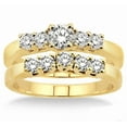 thumbnail image 2 of 0.50 Carat Five Stone Bridal Set with Round Cut Diamond in 10k Yellow gold, 2 of 2