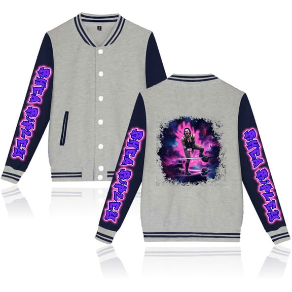 Rhea Ripley Baseball uniform unisex fashion trend long sleeved jacket baseball shirt