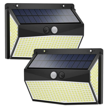 

Solar Lights Outdoor Garden 318 LED Solar Security Lights Motion Sensor 270º Wide Angle Lighting Waterproof 2 Pack
