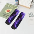 thumbnail image 7 of Pofeuu Purple And Blue Nebula Print 30cm Socks, Adult Running Hiking Socks for Youth and Adult, 7 of 7