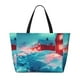 thumbnail image 2 of Disketp Aurora Borealis Village Bolsa de Playa de Gran Capacidad, Bolso Impermeable y a Prueba de Arena para Mujer, Ideal para Playa, Piscina y Natación, 2 of 7