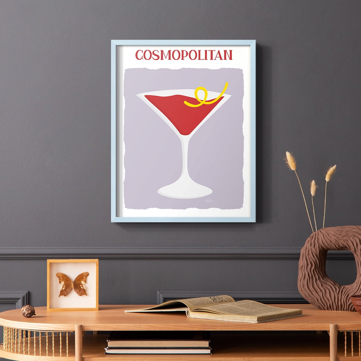 Cosmo in Paper Solid Wood 8 x 10 Framed Print
