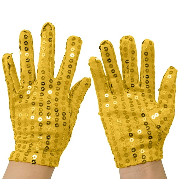 Women Colorful Stage Performance Sequin Gloves Performance Dress Decoration Party Gloves Mittens for Women Cold Weather Heated Winter Gloves Mittens Toddler Mittens for Women Cold Weather Insulated
