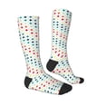 thumbnail image 3 of Balery Colorful Geometric Printed Novelty Socks Men's Women's Crew Socks Sports Socks Knee High Socks Cotton Socks Quirky and Cool Socks, 3 of 9