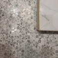 thumbnail image 4 of The Tile Life Santorini Honeycomb 12"  12"  Carrara Polished Marble Mosaic Floor and Wall Tile, 1 Sheet, 4 of 5