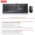 thumbnail image 2 of Lenovo Preferred Pro II Wired USB Keyboard & Mouse Combo – 00XH688 & 00PH133, 2 of 7