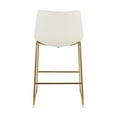 thumbnail image 4 of Plata Import Landon Stool in White with Gold Legs for Dining Area, 4 of 4