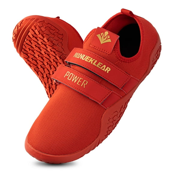 Zapatos MANUEKLEAR para Peso Muerto y Entrenamiento Cruzado en Rojo
