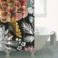 thumbnail image 4 of Waterproof Beautiful Colorful Floral Shower Curtain 72x72 Inch Boho Style Polyester Unique Shower Curtain for Bathroom Hotel Home Decor with 12 Plastic Hooks, 4 of 5
