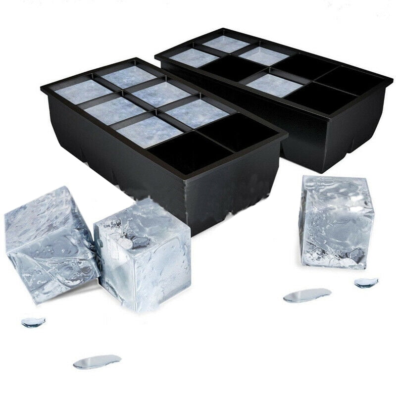 Details about   CW_ GT 15 Big Cube Giant Jumbo Large Silicone Ice Cube Square Tray Mold Mould C 