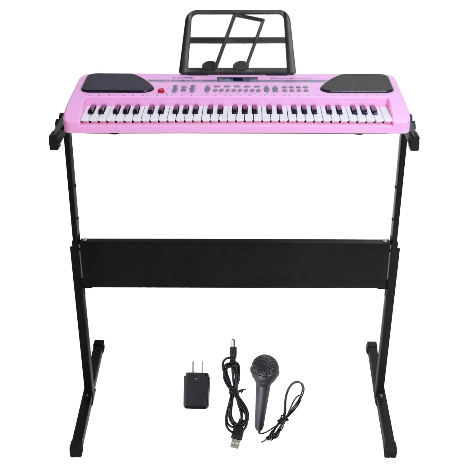 iMeshbean 61 Key Keyboard Piano, Electric Piano Keyboard Kit w/ built-in Speaker & Mic