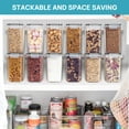 thumbnail image 6 of Sindcom Airtight Food Storage Containers 16 Pcs/1.6L- Plastic BPA Free Kitchen Pantry Storage Containers, Black, 6 of 6