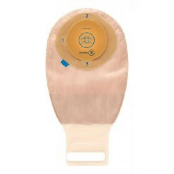 Esteem   Ostomy Pouch, One-Piece System, 12 Inch Length, 13/16 to 1-3/16 Inch Flange, Transparent, Drainable, 10 Count