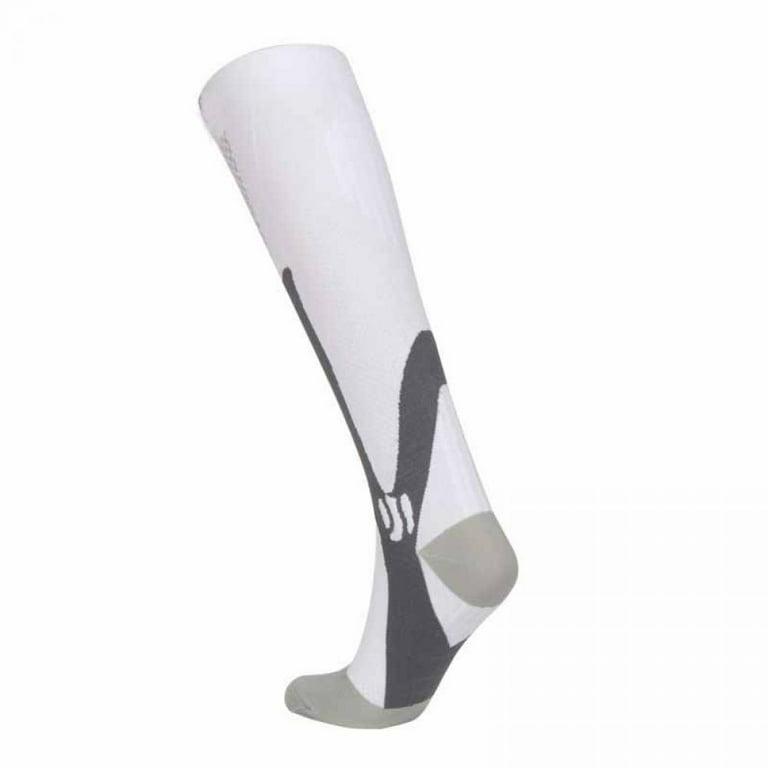  ZFiSt 3 Pair Medical Sport Compression Socks Men,Running Nurse  Socks for Edema Diabetic Varicose Veins(Black+Blue+White,XL) : Health &  Household