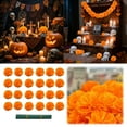 thumbnail image 2 of TIELUTT 60 Pcs Fleurs en Latex Décoration Maison Fleurs Extérieures Glycine en Soie Œillets Fleurs Suspendues Extérieures Roses Roses Fleurs, 2 of 7