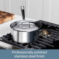 thumbnail image 3 of All-Clad Poêle à Sauce en Acier Inoxydable Tri-Couche, 1-Qt, 3 of 5