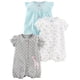thumbnail image 1 of Romper Simple Joys de Carter's Baby Girls, paquete de 3, 0-3 meses, 1 of 1