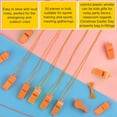 thumbnail image 5 of 5 Pcs Referees Loud Plastic Emergency Whistle with Lanyard for Outdoor Activities, Coach Trainning Whistles Party Whistles for Sports and Parties Gift Boxes Fillers, 5 of 10