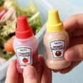 thumbnail image 4 of 6Pcs/Set Mini Ketchup Dispenser Portable Leakproof Condiment Squeeze Bottle Small Tomato Sauce Container Reusable Honey Mustard for Lunch Box, 4 of 7