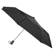 totes Womens Sunguard One-Touch Auto Open Umbrella with Neverwet, Black