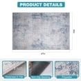 thumbnail image 3 of Office Chair Mat for Hardwood Floor, 35" x 47", Non-Slip Desk Chair Mat, Gray Blue Abstract, 3 of 8