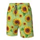 thumbnail image 4 of Balery Sunflower Leaves Traje de Baño Estilo Hawaiano para Hombre, Shorts de Secado Rápido con Bolsillos-Small, 4 of 6