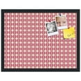 thumbnail image 2 of PinPix 22x17 Custom Cork Bulletin Board  Poster Board Has a Fabric Style Canvas Finish, Framed in Retro Patterns, by ArtToFrames (PinPix-237), 2 of 5