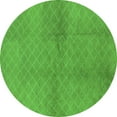 thumbnail image 1 of Ahgly Company Indoor Round Solid Green Modern Area Rugs, 7' Round, 1 of 4