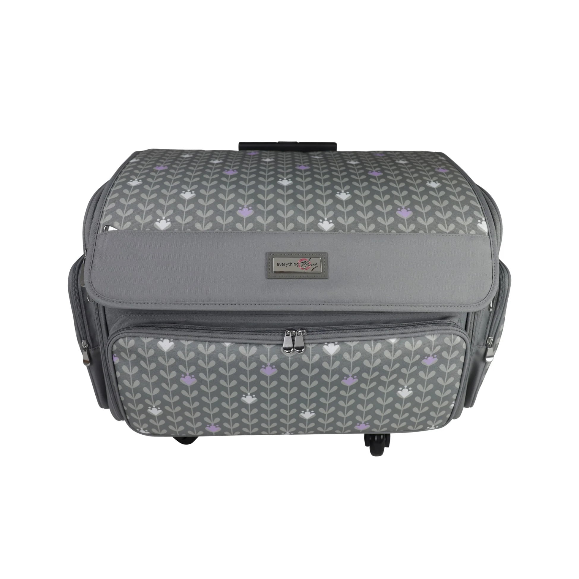 XL 4 Wheel Collapsible Deluxe Rolling Sewing Machine Storage Case