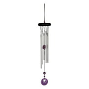 Angle View: Woodstock Amethyst Crown Chakra 17.5-Inch Wind Chime