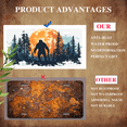thumbnail image 5 of 1 Pcs Durable License Plate Covers & Frames, Bigfoot in Forest For Decorative Front, Waterproof For Decoration Aluminum License Plate Covers & Frames Cover For Men Women, 12" X 6", 5 of 6