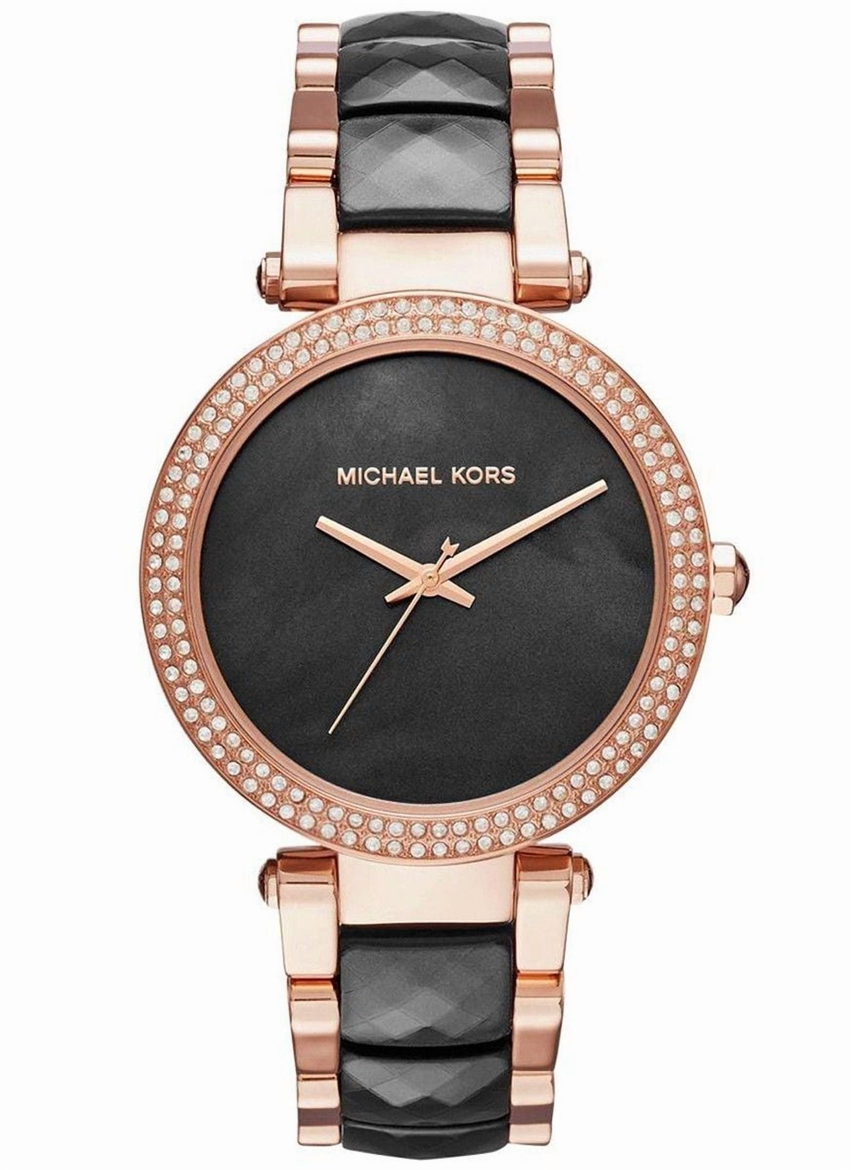 Michael Kors Women's Parker Wrist Watch, Rose Gold-Tone