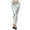 Silver, variant on Women's Sexy Shiny Leather Leggings - Clubwear Trousers, Tight Body Fit, 92% Polyester 8% Spandex