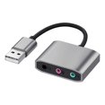 thumbnail image 4 of New 3-in-1 External USB Sound Card Audio Jack 3.5mm Cable Adapter HIFI Sound for Microphone Speaker Headset PC Laptop, 4 of 4
