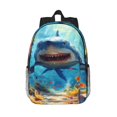 thumbnail image 1 of Disketp Colorful Underwater Shark Mochila Escolar de 15 Pulgadas, Mochila Ligera para Estudiantes, Viajes y Trabajo, Cómoda y Resistente para el Uso Diario, 1 of 6