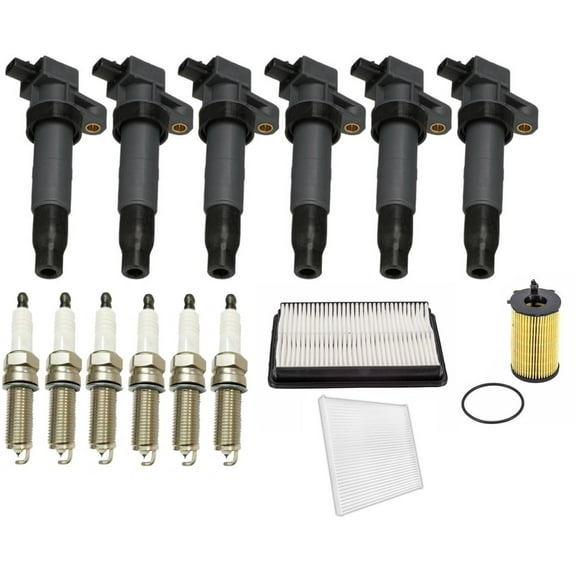 Direct Ignition Coils Spark Plugs & Filters For Hyundai Santa Fe 3.3L 2013-2018