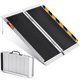 thumbnail image 1 of Yeshouse rampa plegable portátil de aluminio para sillas de ruedas, superficie antideslizante, compatible con la normativa ADA, ideal para escalones, puertas, bordillos, coches, scooters y andadores, 1 of 8