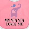thumbnail image 4 of Inktastic My Yia Yia Loves Me Grandchild Boys or Girls Baby Bib, 4 of 4