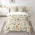 thumbnail image 2 of Castle Fairy Boys Girls Mallard Duck Deer Bedding Comforter Set 7 Pieces,Fishing And Hunting Full Bedding Set Lightweight,Jungle Animal Fitted Sheet Flat Sheet,Microfiber Bedroom Decor,Reversible, 2 of 8
