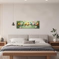 thumbnail image 3 of ZHONGYUTONG Bird Canvas Wall Art Colorful Birds on Branch Pictures for Wall Sparrow Artwork Print for Living Room Bedroom Decor Framed (12.00" x 36.00"), 3 of 5
