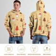 thumbnail image 5 of Santa Christmas Tree Regular Fit Hoodie, Sporty Pullover Hooded Sweatshirt for Men Women Muscle 4XL, 5 of 6